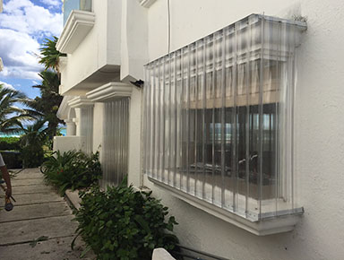 Laminas altamente seguras para protejer tu casa contra huracanes